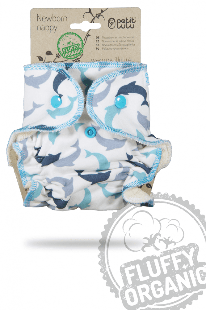 Levně Petit Lulu novorozenecká plenka Delfínci