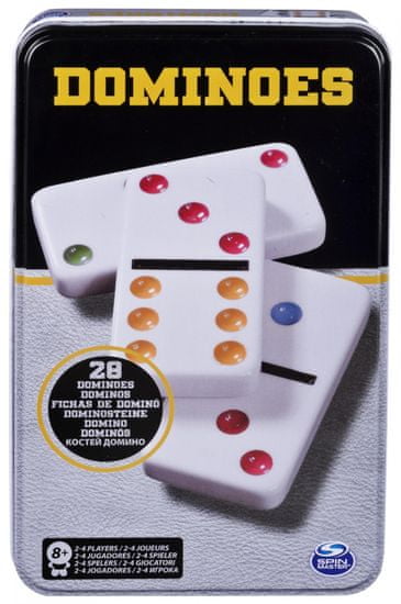 Spin Master Domino v plechové krabičce