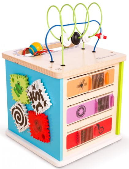 Hape Baby Einstein Hračka dřevěná aktivní kostka Innovation Station