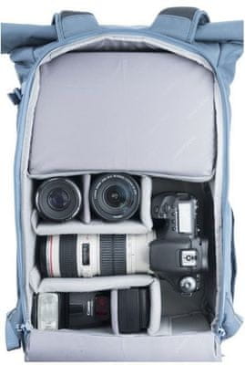 Vanguard fotós hátizsák VEO Flex 47M BL, kék párnázott belső tér