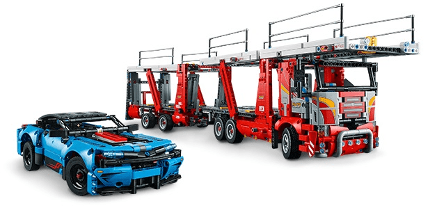 LEGO Technic 42098 Kamion pro přepravu aut - rozbaleno