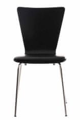BHM Germany Překližková jídelní židle Jacob, černá/černá