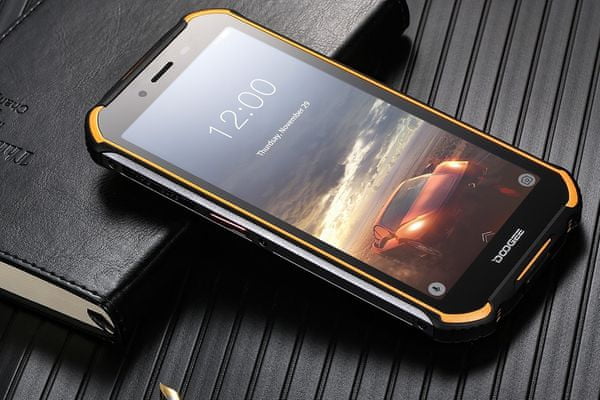 chytrý telefon doogee s40 orange 2gb 16 gb outdoorový krytí ip68 ip69k mil-std-810g paměť 16 gb 2 gb ram duální fotoaparát do extrémních podmínek android 9.0 pie rychlý chod