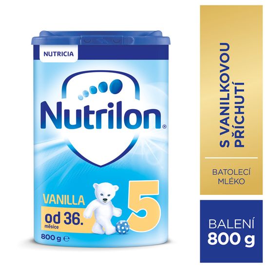 Nutrilon 5 Vanilka - dětské mléko 800g, 36+