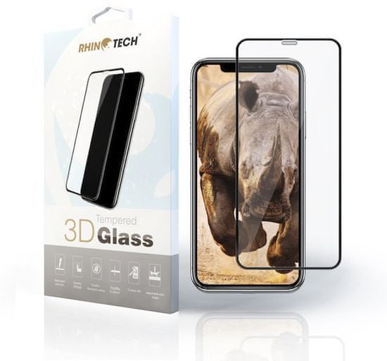 RhinoTech 2 Tvrzené ochranné 2.5D sklo pro Samsung A7 2018 (Full Glue) Black RT161