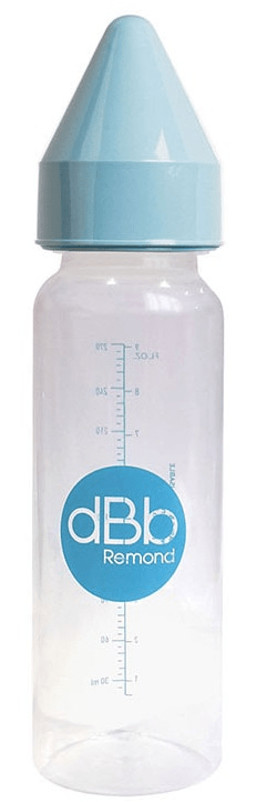 DBB Remond Kojenecká lahvička PP 270 ml, kaučuková savička NN světle modrá