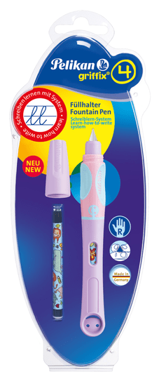 Pelikan Bombičkové pero pro praváky Griffix 4 fialové