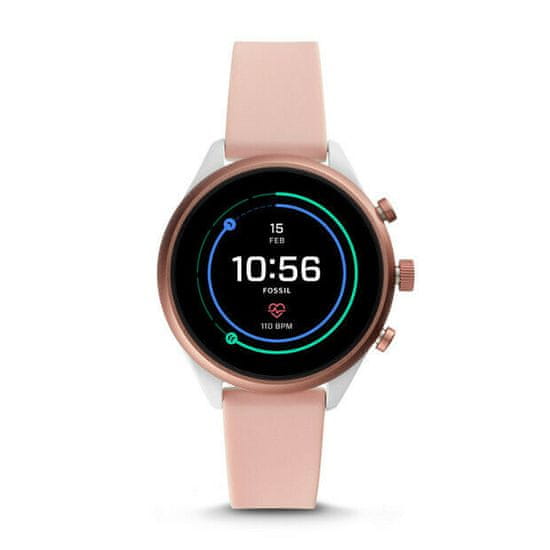 Fossil FTW6022 F Silver/Nude Silicone Sport