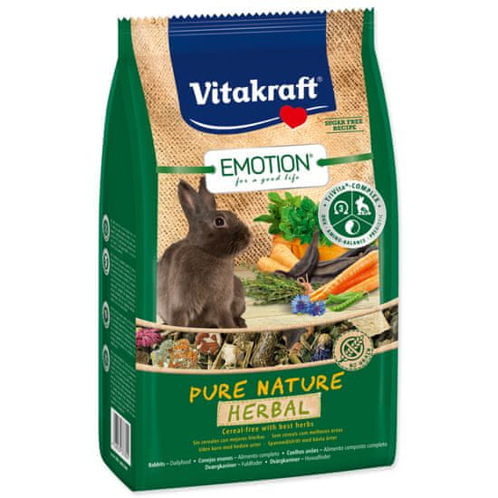Vitakraft Emotion veggie králík 600 g