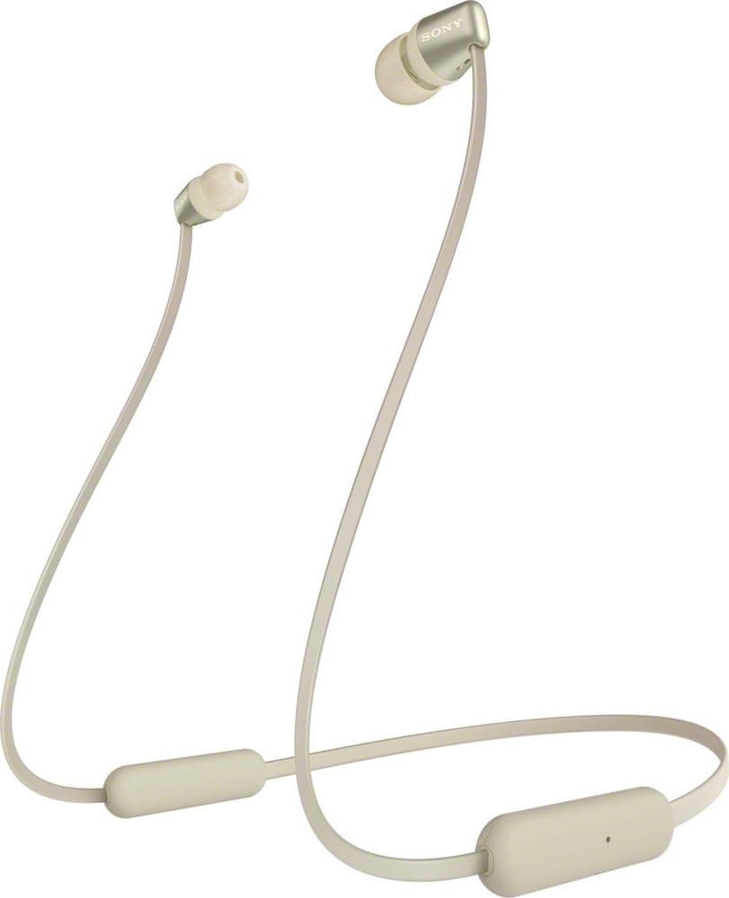Sony WI-C310 bezdrátová sluchátka, zlatá