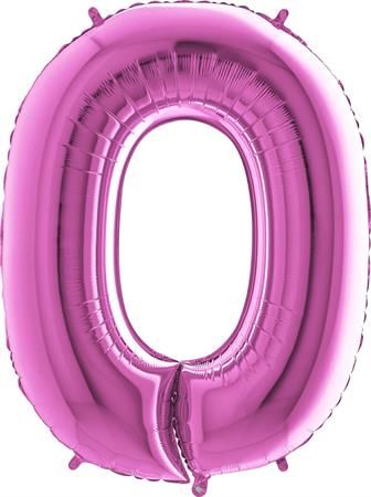 Grabo Nafukovací balónek číslo 0 růžový 102cm extra velký -