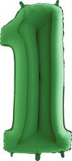 Grabo Nafukovací balónek číslo 1 zelený 102cm extra velký 