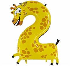 Grabo Nafukovací balónek žirafa číslo 2 pro děti 102cm 