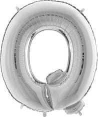 Nafukovací balónek písmeno Q stříbrné 102 cm 