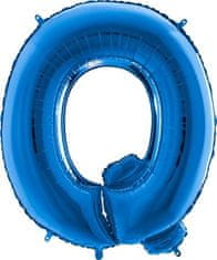 Nafukovací balónek písmeno Q modré 102 cm 