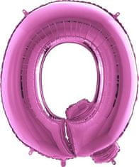 Nafukovací balónek písmeno Q růžové 102 cm 