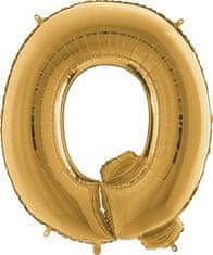 Nafukovací balónek písmeno Q zlaté 102 cm 