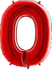 Grabo Nafukovací balónek číslo 0 červený 102cm extra velký 