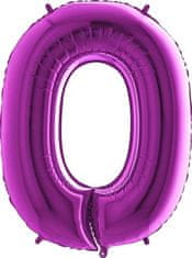 Grabo Nafukovací balónek číslo 0 fialový 102cm extra velký 