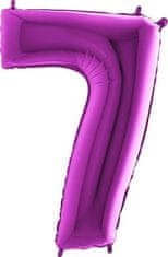 Grabo Nafukovací balónek číslo 7 fialový 102cm extra velký 