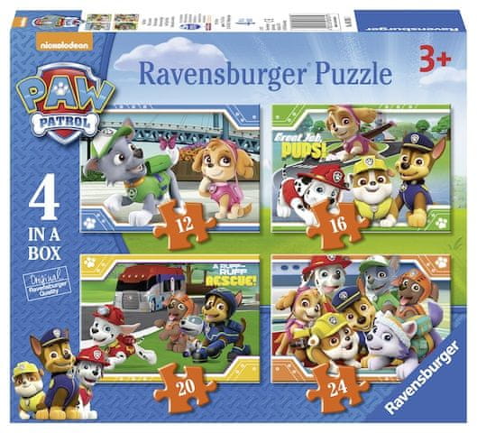 Levně Ravensburger Puzzle 069361 Tlapková Patrola 4 v 1