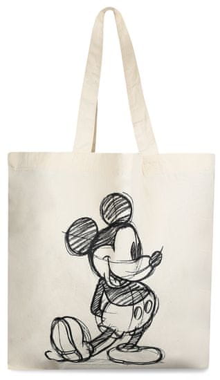 Disney dámská smetanová plátěná taška Mickey Sketch