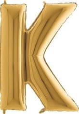 Nafukovací balónek písmeno K zlaté 102 cm 