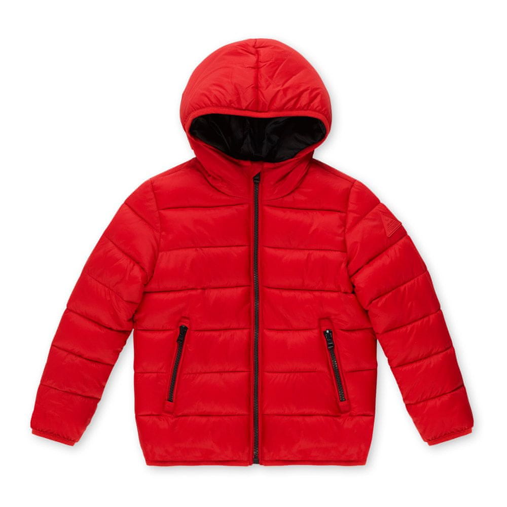 Primigi dívčí prošívaná bunda s kapucí 130 červená