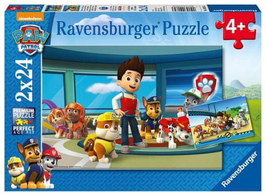 Ravensburger Puzzle 090853 Tlapková patrola: Dobrý skutek 2x24 dílků