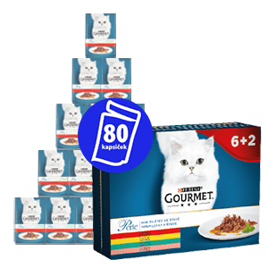 Gourmet Perle multipack 10(8x85g) - minifiletky ve šťávě 6+2 zdarma