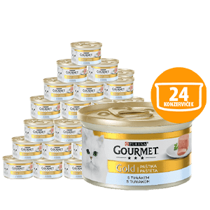 Gourmet GOLD paštika tuňák 24x85 g