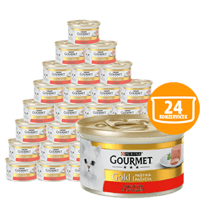 Gourmet GOLD paštika hovězí 24x85 g