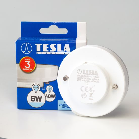 Tesla Lighting LED žárovka, GX53, 6W 2pack GX530640-1