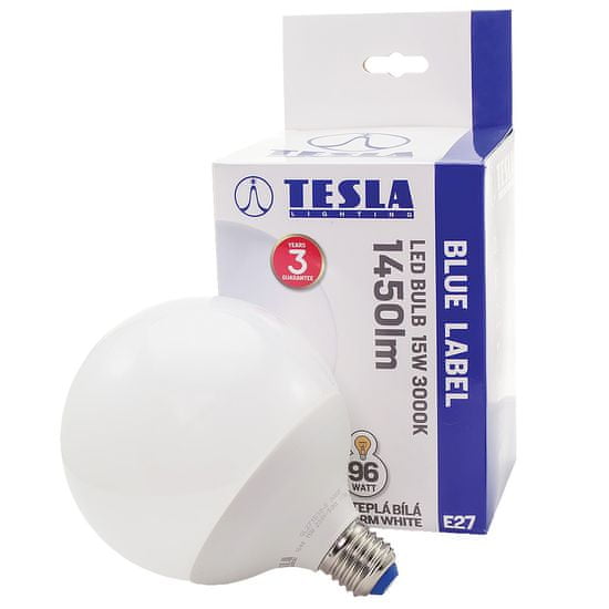 Tesla Lighting LED žárovka GLOBE E27, 15W