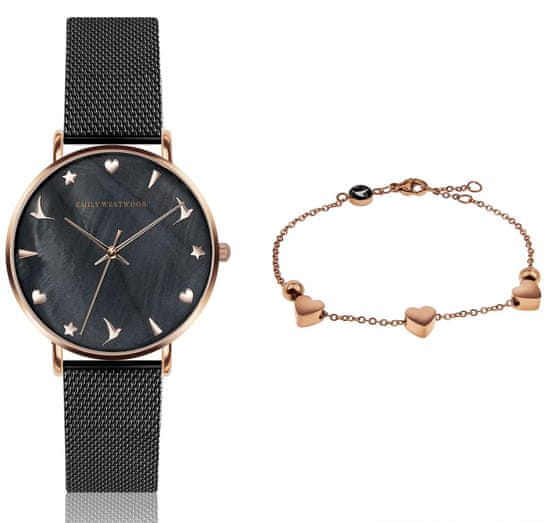 Emily Westwood set dámských hodinek a náramku EWS020