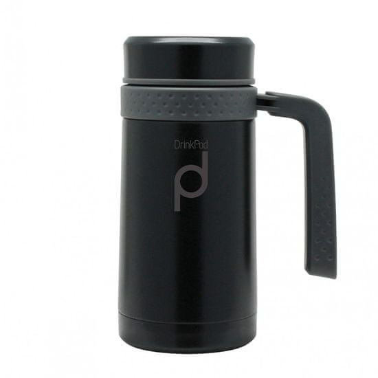 Pioneer DrinkPod termohrnek s rukojetí černý, 450 ml