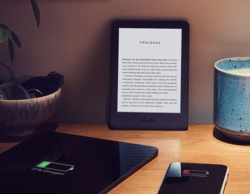 Čtečka e-knih Amazon Kindle 2020, dlouhá výdrž na jedno nabití, velkokapacitní baterie