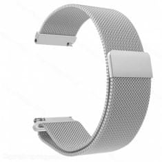 eses Milánský tah stříbrný pro Samsung Galaxy Watch 42mm/Samusung Gear sport/ Garmin 3 1430001047 - zánovní