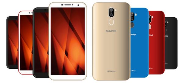 Aligator S5710, levný smartphone, dostupný, elegantní, velký displej, 4G LTE, Android 9.0, duální fotoaparát