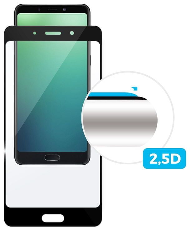 FIXED Ochranné tvrzené sklo Full-Cover pro Samsung Galaxy A10, lepení přes celý displej, černé FIXGFA-412-BK