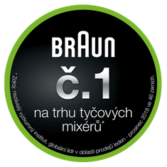 Braun tyčový mixér MultiQuick 3 MQ 3000 Wh Smothie plus