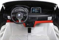 Elektrické autíčko BMW X6 M, 2 místní, 2 x 120W motor, 12V, elektrická brzda, 2,4 GHz dálkové ovl