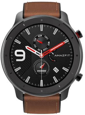Chytré hodinky Xiaomi Amazfit GTR, dlouhá výdrž baterie, multisport, GPS, Glonass, tepová frekvence, spálené kalorie