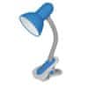 Kanlux Kanlux SUZI stolní lampa modrá HR-60-BL max.1x60W E27 s klipem 07152