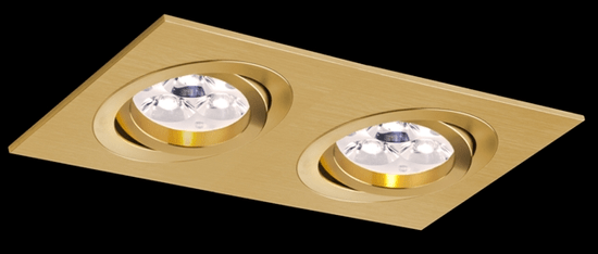 BPM BPM Vestavné svítidlo Aluminio Oro, zlatá, 2x50W, 230V 8099 2012GU