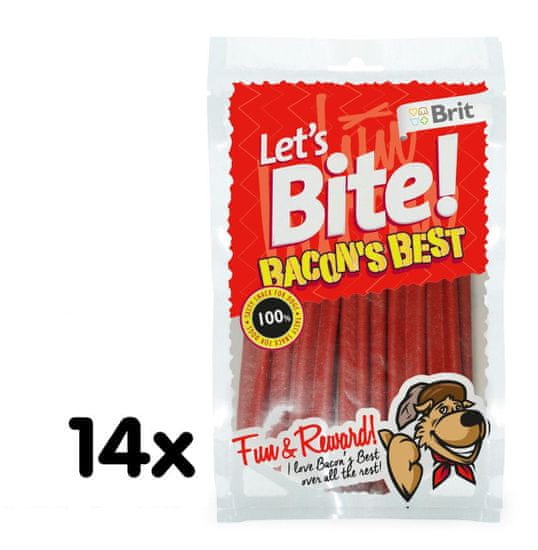 Brit Lets Bite Bacon's Best 14x105 g