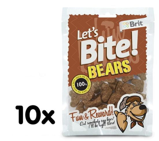 Brit Lets Bite Bears 10x150 g