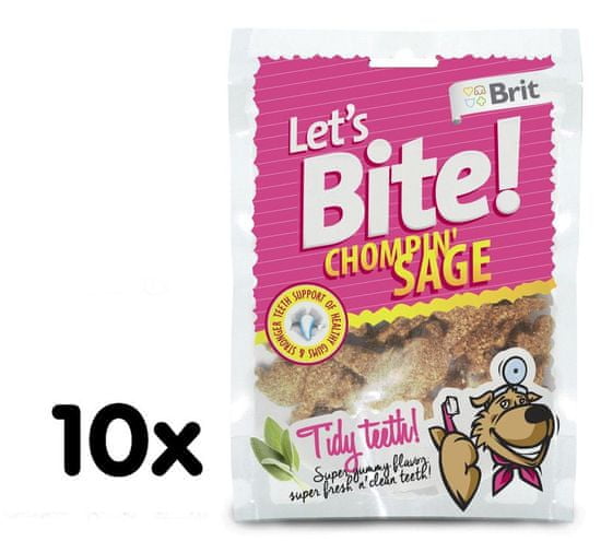 Brit Lets Bite Chompin' Sage 10x150 g