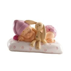Dekora Figurka na dort spící miminko holčička 