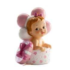 Dekora Figurka na dort miminko holčička 10,5cm v krabičce 